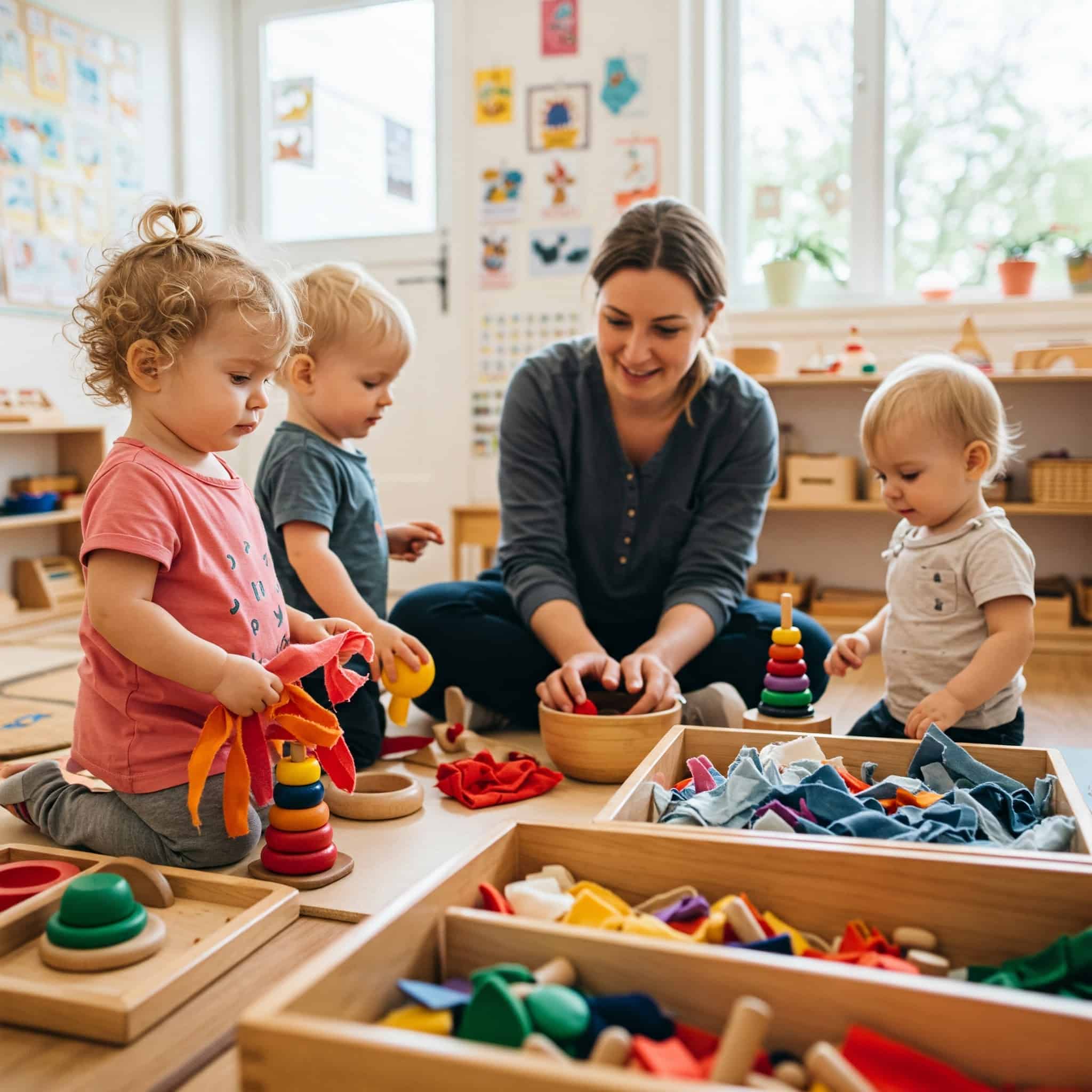 Montessori practical life classroom activity