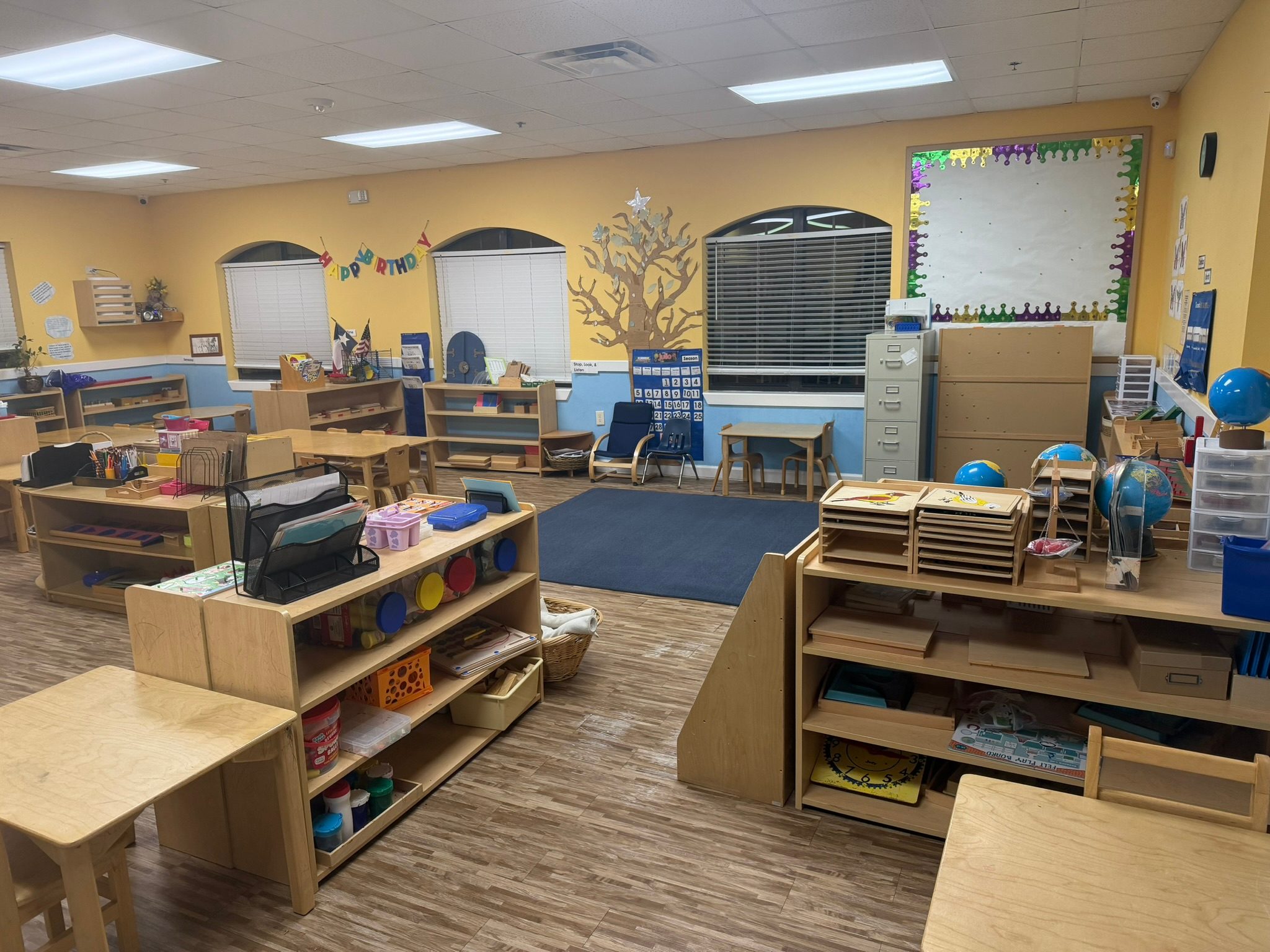 A learning moment at the Sugar Land Montessori Campus