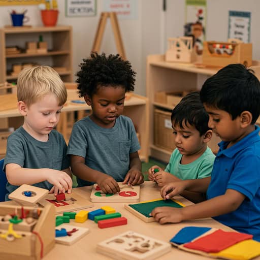 Children learning at Montessori School of Sugar Land